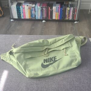 Nike Olive Green Waist Bag with Black Logo